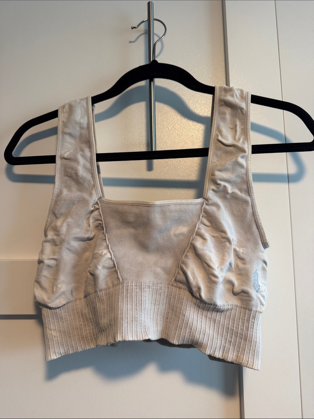 Free People Ribbed Scoop Bralette - Cream